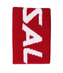 Salming zweetband XL 11 cm. rood / wit