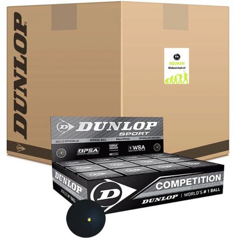 6x Dunlop Squashball Competition 12x