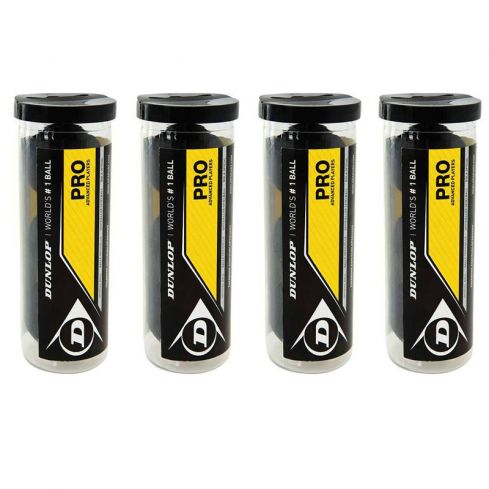 Dunlop Squashball Pro (4 x 3 in Tube)
